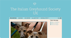 Desktop Screenshot of italiangreyhoundsocietyuk.com