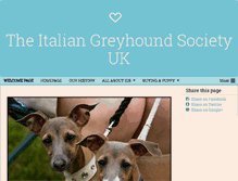 Tablet Screenshot of italiangreyhoundsocietyuk.com